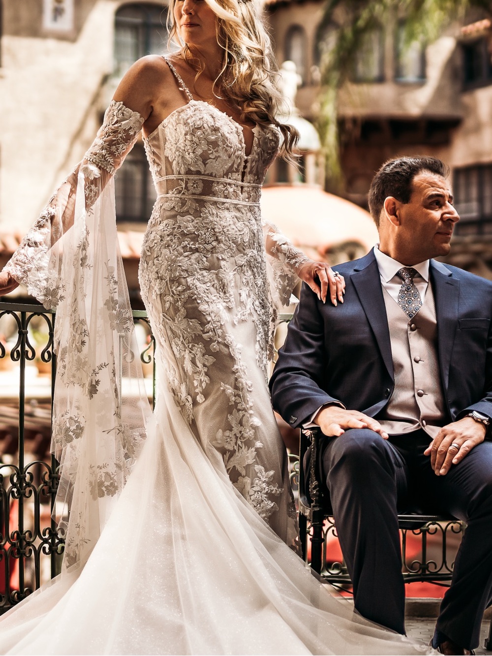 Martina Liana - Designer Direct Custom Wedding Gown with beautiful Sleeves